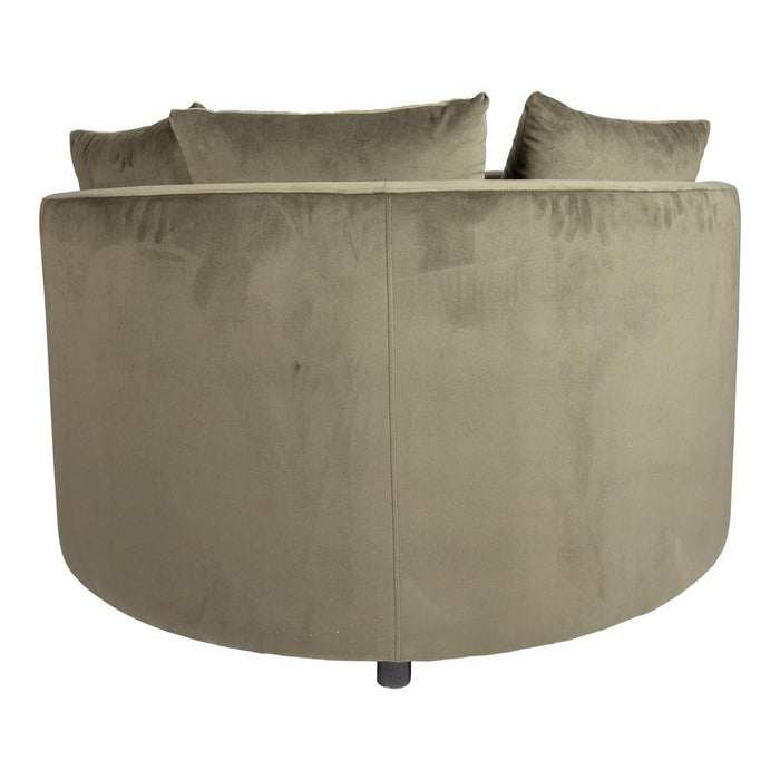 Fauteuils Lamp Fayen Fluweel Groen Fauteuil Half Rond KD-Fauteuils-PTMD