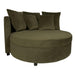 Fauteuils Lamp Fayen Fluweel Groen Fauteuil Half Rond KD-Fauteuils-PTMD