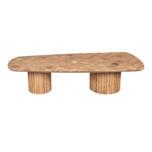 Fieron Naturel Houten Salontafel Double Rnd-Salontafels-PTMD