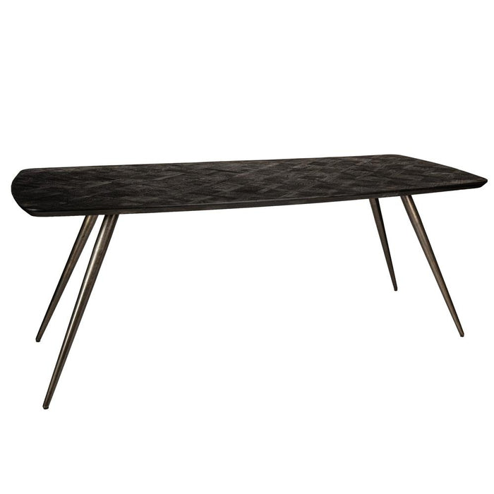 Fieron Zwart Acaia Houten Eettafel Ovaal 240cm-Eettafels-PTMD