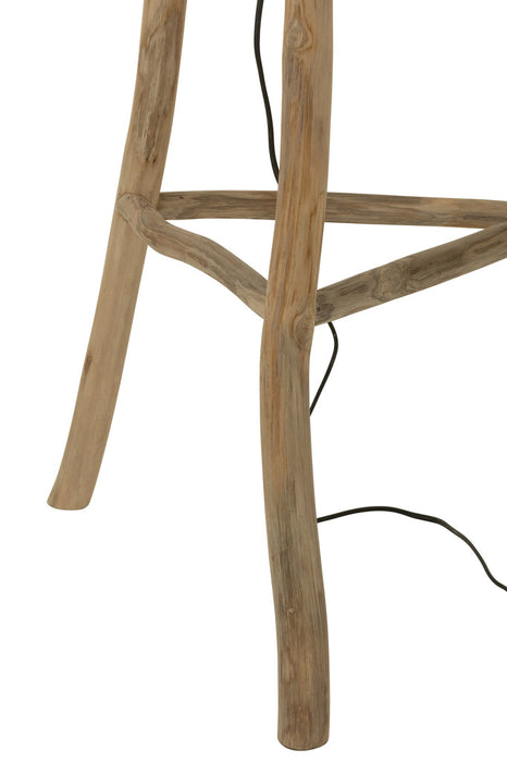 Floor Lamp Branches Rattan/Teak Natural-Vloerlampen-J-Line