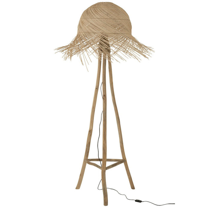 Floor Lamp Branches Rattan/Teak Natural-Vloerlampen-J-Line