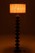 Floor Lamp Caterpillar Poplar Wood Black/Natural-Vloerlampen-J-Line