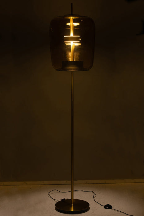 Floor Lamp Led Glass Brown-Vloerlampen-J-Line