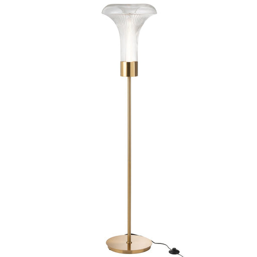 Floor Lamp Led Gold Metal/Glass Transparent-Vloerlampen-J-Line