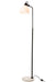 Floor Lamp Magali Steel/Glass White-Vloerlampen-J-Line