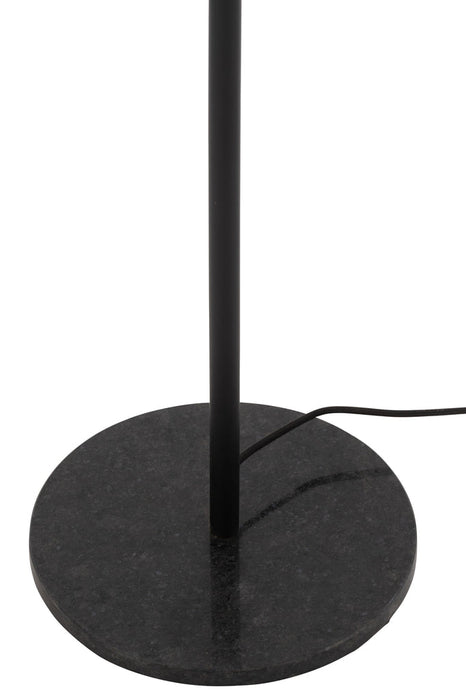 Floor Lamp Metal/Marble Black-Vloerlampen-J-Line