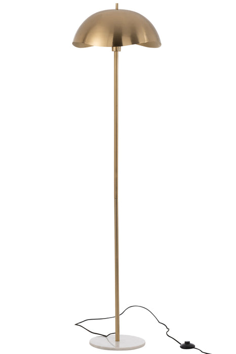 Floor Lamp Metal/Marble Gold-Vloerlampen-J-Line