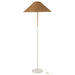 Floor Lamp Metal/Rattan White/Natural-Vloerlampen-J-Line