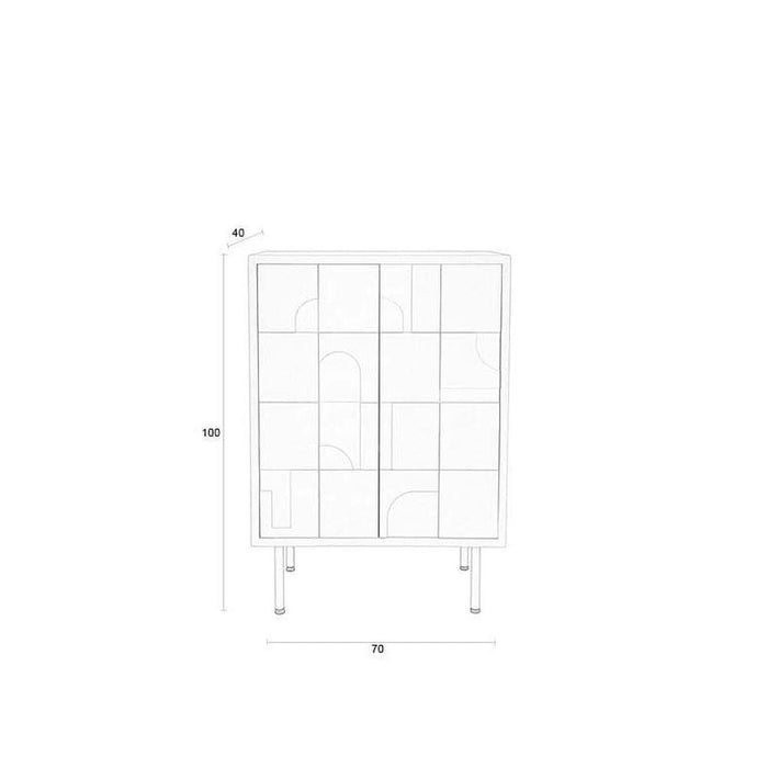Funk Kast Laag | 40x70x100-Opbergkasten-Creating Home