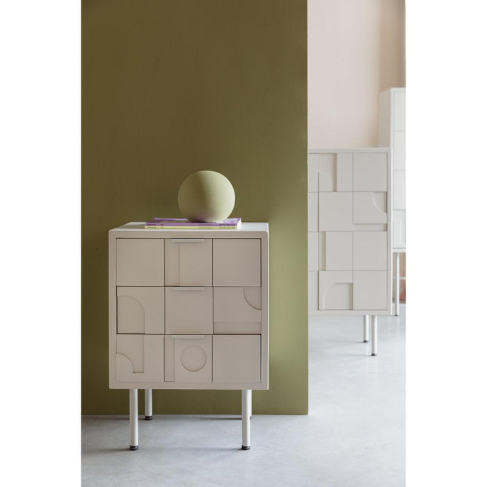 Funk ladenkast Beige | Grijs-Ladekasten-Creating Home