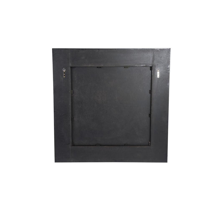 Gezzy Bruin Hout Fineer Spiegel Curl Frame Vierkant-Spiegels-PTMD