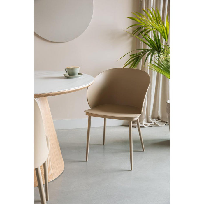 Gigi Stoel All Beige-Eetkamerstoelen-Creating Home