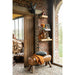 Gymbank Leder/hout cognac-Bankjes-J-Line