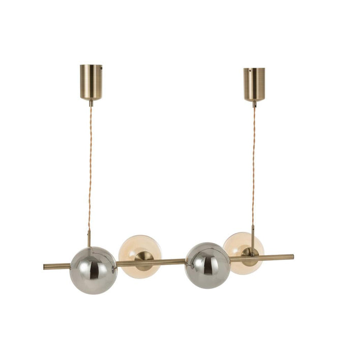 HANGLAMP YUKS 4 LAMPS STE GOLD 9.64x85x156 cm-Hanglampen-J-Line