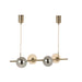 HANGLAMP YUKS 4 LAMPS STE GOLD 9.64x85x156 cm-Hanglampen-J-Line