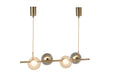 HANGLAMP YUKS 4 LAMPS STE GOLD-Hanglampen-J-Line