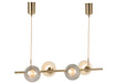 HANGLAMP YUKS 4 LAMPS STE GOLD-Hanglampen-J-Line