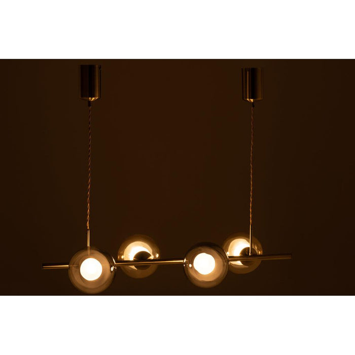 HANGLAMP YUKS 4 LAMPS STE GOLD-Hanglampen-J-Line