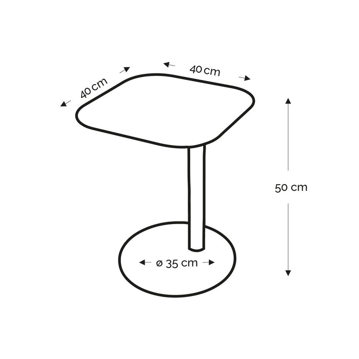 HELLA Bijzettafel - Zwart - Basic Black-Bijzettafels-Spinder