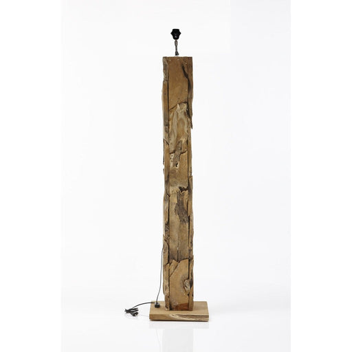 HSM Collection-Vloerlamp Vierkant-30x30x145-Naturel-Teak-HSM Collection