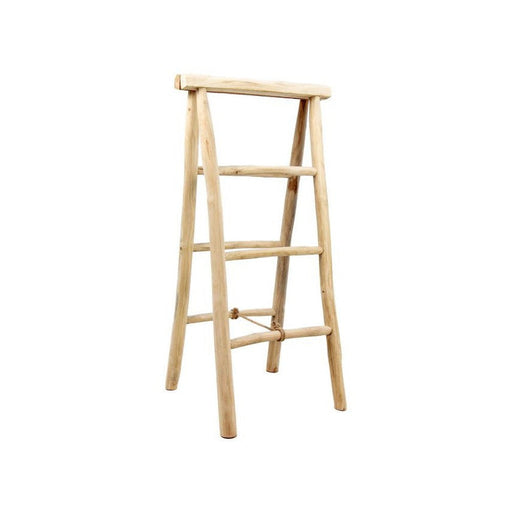 Handdoekenrek - licht teakhout-Decoratief ladders-HSM Collection