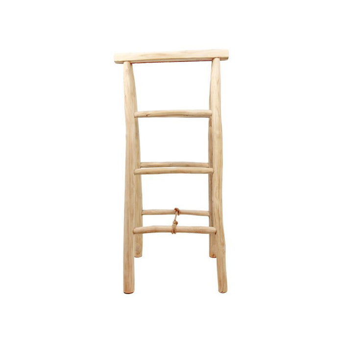 Handdoekenrek - licht teakhout-Decoratief ladders-HSM Collection