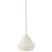 Hangende Lamp Nest Raffia Wit-Hanglampen-J-Line