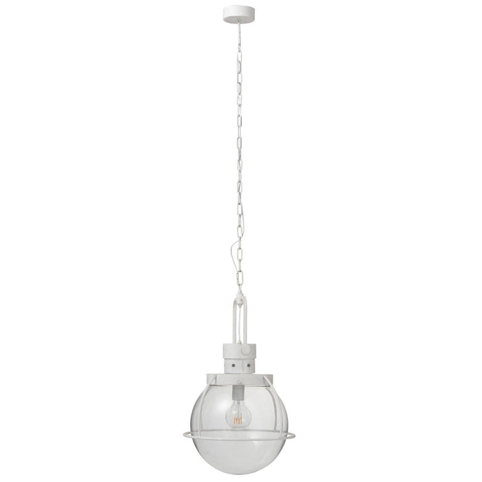 Hanging Lamp Ball Glass/Metal White-Hanglampen-J-Line