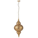 Hanging Lamp Bore Metal Gold Large-Hanglampen-J-Line