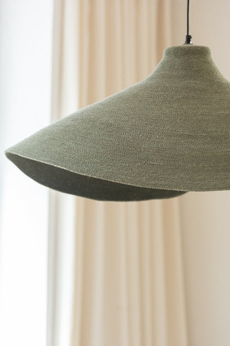 Hanging Lamp Cone Seagrass Green-Hanglampen-J-Line