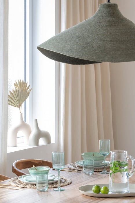 Hanging Lamp Cone Seagrass Green-Hanglampen-J-Line