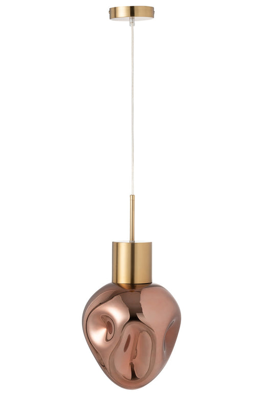 Hanging Lamp Gold Metal/Glass Copper-Hanglampen-J-Line