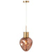 Hanging Lamp Gold Metal/Glass Copper-Hanglampen-J-Line