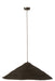 Hanging Lamp Hat Moonj Grass Black Large-Hanglampen-J-Line