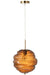 Hanging Lamp Honeycomb Glass Brown-Hanglampen-J-Line