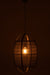 Hanging Lamp Ion Linen/Bamboo Black Large-Hanglampen-J-Line