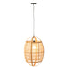 Hanging Lamp Ion Linen/Bamboo Natural Small-Hanglampen-J-Line