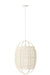 Hanging Lamp Ion Linen/Bamboo White Small-Hanglampen-J-Line