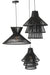 Hanging Lamp Layers Bamboo Black Small-Hanglampen-J-Line