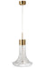 Hanging Lamp Led Gold Metal/Glass Transparent-Hanglampen-J-Line