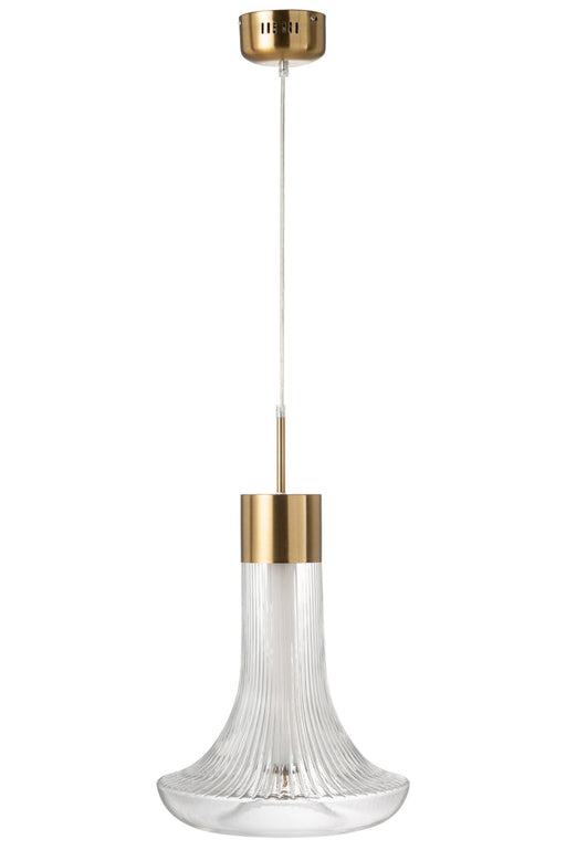 Hanging Lamp Led Gold Metal/Glass Transparent-Hanglampen-J-Line