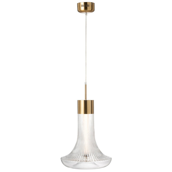 Hanging Lamp Led Gold Metal/Glass Transparent-Hanglampen-J-Line