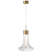 Hanging Lamp Led Gold Metal/Glass Transparent-Hanglampen-J-Line