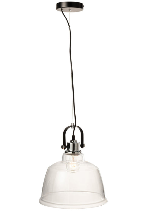 Hanging Lamp Magali Steel/Glass Transparent-Hanglampen-J-Line