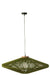 Hanging Lamp Ovni Iron/Jute Green Large-Hanglampen-J-Line