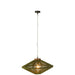 Hanging Lamp Ovni Iron/Jute Green Small-Hanglampen-J-Line