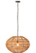 Hanging Lamp Rattan/Metal Brown/Black-Hanglampen-J-Line