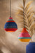 Hanging Lamp Stripes+Zigzag Bottom Seagrass Mix-Hanglampen-J-Line