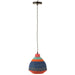 Hanging Lamp Stripes+Zigzag Bottom Seagrass Mix-Hanglampen-J-Line